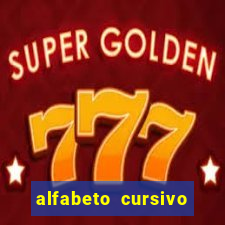 alfabeto cursivo para treinar caligrafia